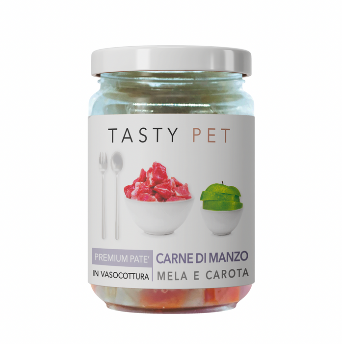 Pate' premium Beef, apple and carrot for cats - 80g